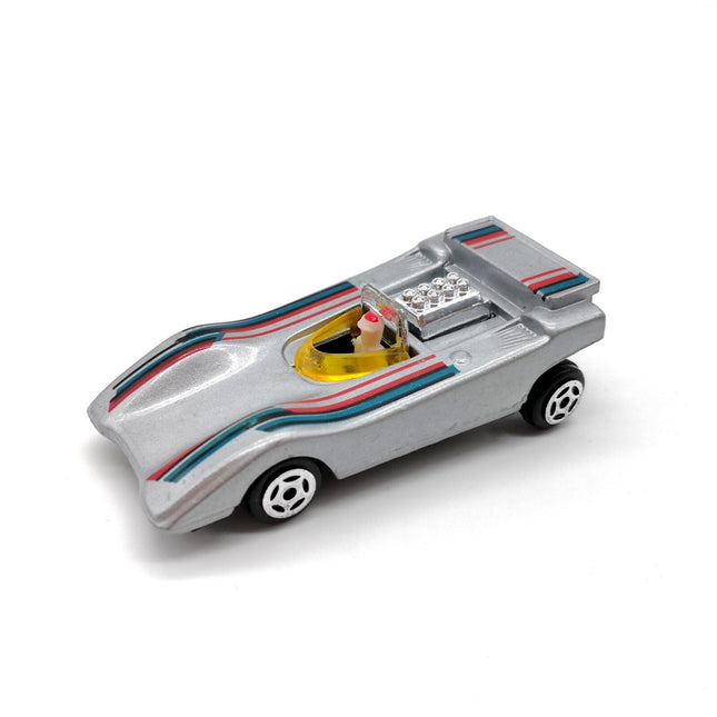 Vintage Summer Motor Force Hi-Tailer Silver Racer – Diecast Race Car (Pre-Owned)