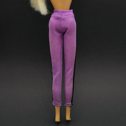 1/6 Scale Purple Legging Gym Pants – Retro Style for 11" Doll (Pre-Owned)
