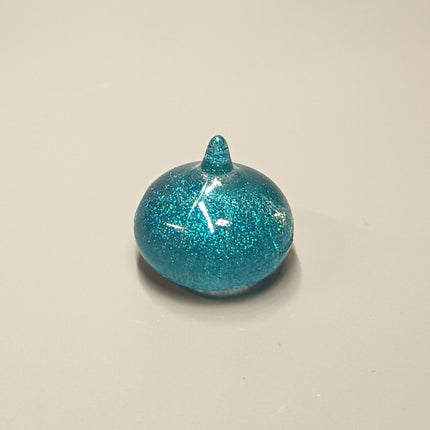 Square Enix Dragon Quest BLUE SLIME GLITTER & BLUE 1" Mini Figure Lot of 2