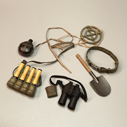 1/6 Scale Military Gear Shovel Grenade Binocular – Lot (Pre-Owned)
