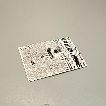 1/6 Scale GI Joe D-Day Salute Newspaper – for 12" Figure (Pre-Owned)