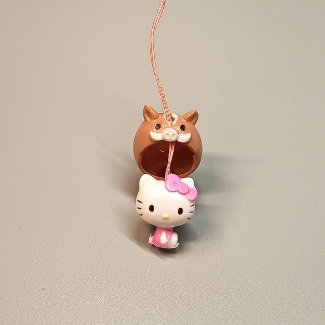 Sanrio Hello Kitty as Boar Pig – Zodiac Mascot Keychain (Pre-Owned)