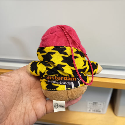 Paddington Bear 4" Mini Plush in Black Pattern Coat – Bag Charm (Pre-Owned)