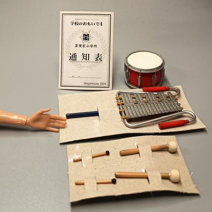 Xylophone & Drum 2" Miniatures – Dollhouse Music Lesson Instruments (Pre-Owned)