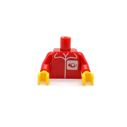 LEGO Classic Town Post Office Worker Torso – Horn Logo minifig post001 (Pre-Owned)
