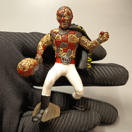 Kamen Rider Stronger Baron Rock 4" Mini Figure – Villain Gashapon (Pre-Owned)