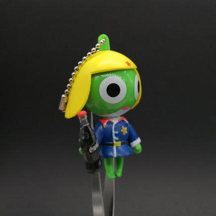 Sgt Frog KERORO GUNSO Holding Coca-Cola 2.5" Mini Figure w Removable Hat MDI