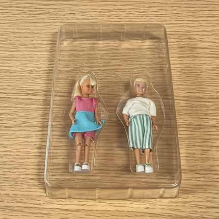 Lundby 1/18 Scale Daughter & Son Dolls – Dollhouse Family Figures (Unused)