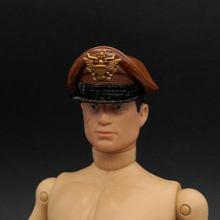 1/6 Scale US Military Visor Crusher Cap Hat Brown – for 12" Figure (Pre-Owned)