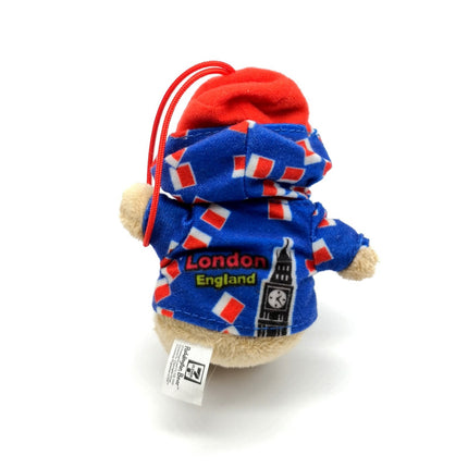 Paddington Bear in Blue Pattern Coat – 4" Plush (2010, Pre-Owned)