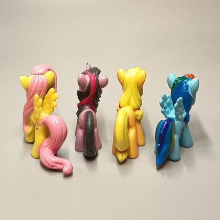 Lot of 4 My Little Pony My Busy Book – 1.5" Mini Figures (Pre-Owned)