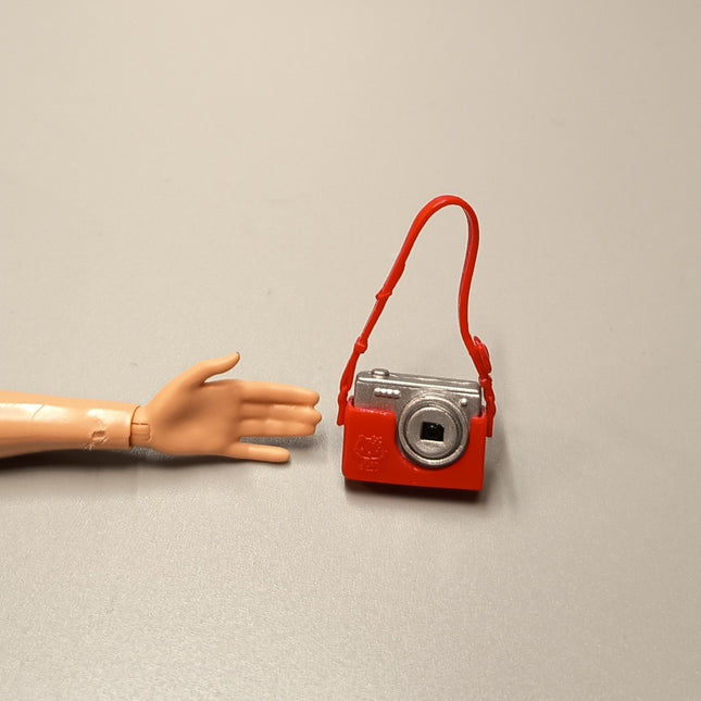 Re-Ment Miniature Hello Kitty Camera with Red Case – 1" Dollhouse Accessory (Pre-Owned)