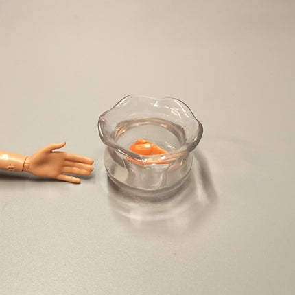 Fish Bowl with Goldfish 1" Miniature – Dollhouse Pet Decor (Pre-Owned)