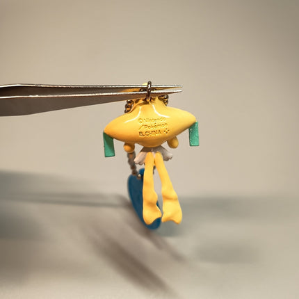 Pokemon Jirachi 2" Mini Figure Keychain Charm – Swing Toy (Bandai, Rare, Pre-Owned)
