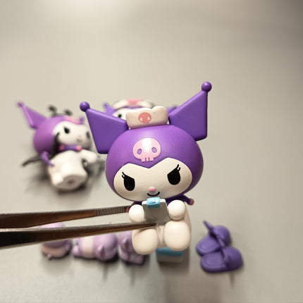 Sanrio Kuromi as Doctor & Devil with Baku – 2" Figure (Lot of 3, 2022) (Pre-Owned)