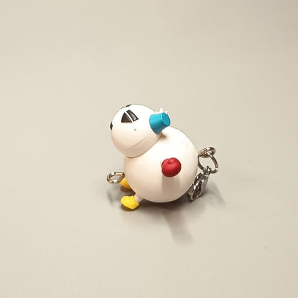Bandai Crayon Shin Chan Snowman 1" Charm – Mini Figure Keychain (Pre-Owned)