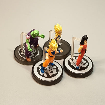 Dragon Ball SON GOKU YUMCHA PICCOLO Mini Figure Lot of 4 Full Color Toy Bandai