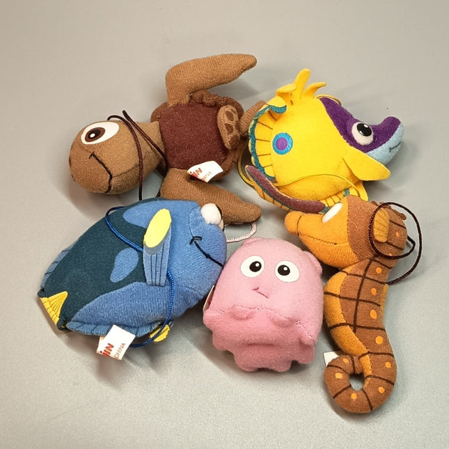 Finding Nemo Friends Mini Plush Lot – Pearl, Dory, Squirt & More (Pre-Owned)