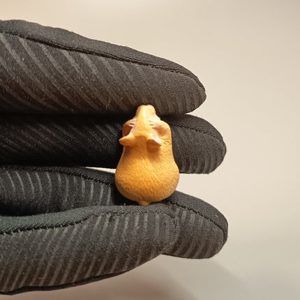 Miniature Hamster Shy Embarrass – 1" Figure (Bandai Japan, Pre-Owned)