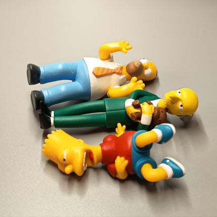 The Simpsons BART HOMER MR BURN TEDDY Greetings From Springfield 3" Mini Figure