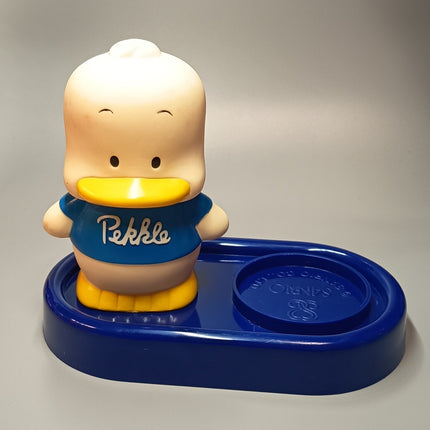 Vintage Sanrio Pekkle Duck Coin Bank – 6" Blue Plastic (90s, Rare) (Pre-Owned)