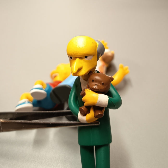 The Simpsons BART HOMER MR BURN TEDDY Greetings From Springfield 3" Mini Figure