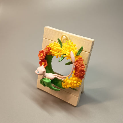 Re-ment Pokemon Wreath Collection Mew 3.5" Mini Figure – Autumn Decor (Pre-Owned)