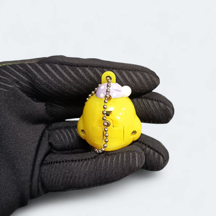 San-X Rilakkuma Yellow Chick with PJ Hat – 1.5" LED Charm Keychain (Pre-Owned)