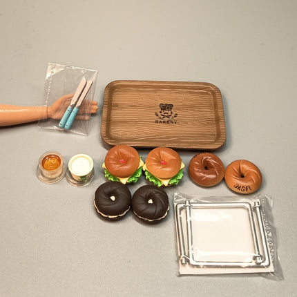 MegaHouse Kongari Bakery #5 Bagel Sandwiches with Spread – Miniature (Pre-Owned)