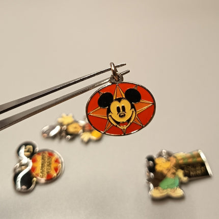 Disney Store Japan 15th Anniversary Mickey Charm Set – Lot of 4 (Pre-Owned)