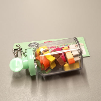 Kirby Character Mini Erasers in Bottle – 1" Keychain (2020, Nintendo, Pre-Owned)