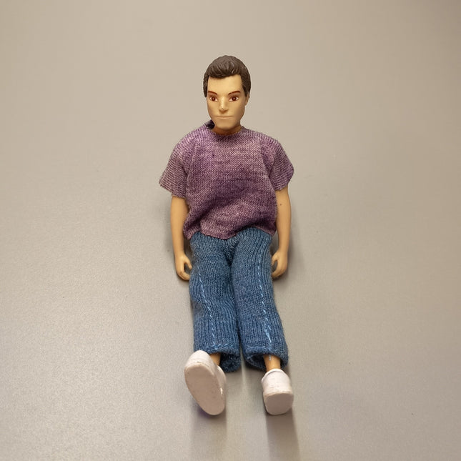 Lundby Modern Father Doll 4" – 1/18 Scale Dollhouse Figure with Outfit (Pre-Owned)