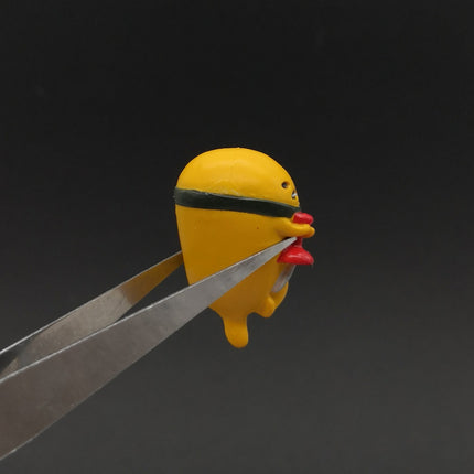 Sanrio Gudetama The Lazy Egg Holding Push Pin – 1" Cake Topper (2016, Pre-Owned)