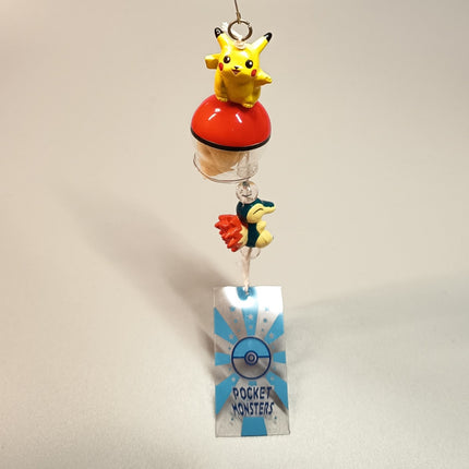 Pokemon Pikachu & Cyndaquil Wind Chime – Hanging Decor (Banpresto, Pre-Owned)