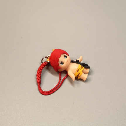 Kewpie Baby as Japan Devil Red Ghost – 1.25" Keychain Charm (Pre-Owned)
