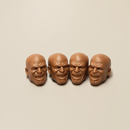 Mezco One:12 GI Joe Roadblock Head Sculpt – Unpainted Lot of 4 (Pre-Owned)
