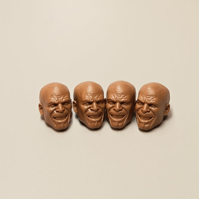Mezco One:12 GI Joe Roadblock Head Sculpt – Unpainted Lot of 4 (Pre-Owned)