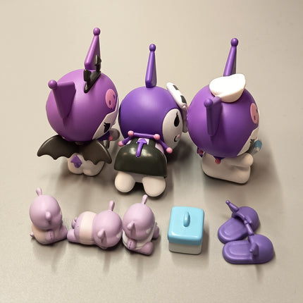 Sanrio Kuromi as Doctor & Devil with Baku – 2" Figure (Lot of 3, 2022) (Pre-Owned)