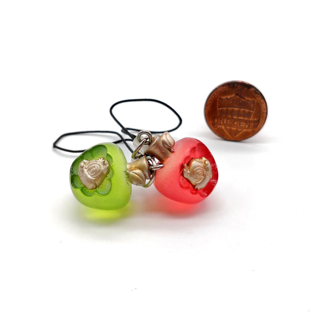 Disney Chip & Dale Clear Apple Charm – 1/2" Keychain (Pre-Owned)