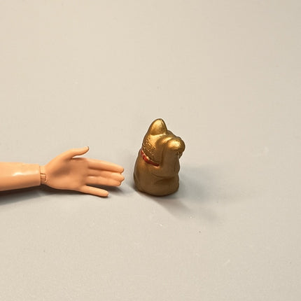 Re-Ment Miniature Gold Fortune Cat 1" – Maneki Neko (Pre-Owned)