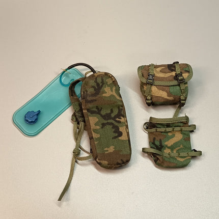 1/6 Scale Military Camo Water Bag Pouch – Lot (Pre-Owned)