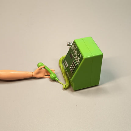 Re-Ment Miniature Retro Payphone (Green) – Youth Days Series (Pre-Owned)