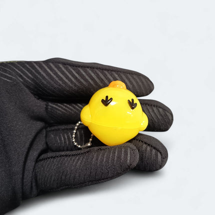 San-X Rilakkuma Yellow Chick with PJ Hat – 1.5" LED Charm Keychain (Pre-Owned)
