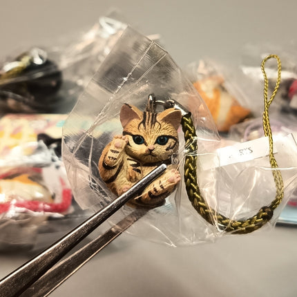 Miniature Adorable Kitty Cat Figures Lot of 8 – Keychain Dollhouse Toys (Pre-Owned)