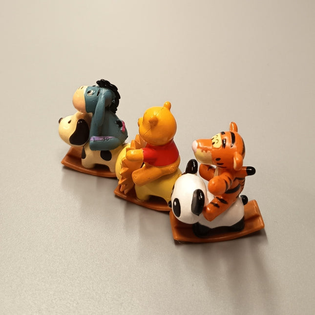 Winnie the Pooh Tigger & Eeyore on Rocking Horse – 1.5" Figures (Pre-Owned)