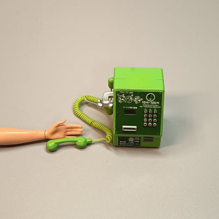 Re-Ment Miniature Retro Payphone (Green) – Youth Days Series (Pre-Owned)