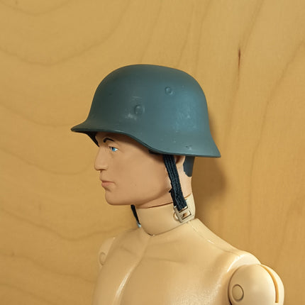 1/6 Scale WW2 German Helmet with Strap – 12" Action Figure Hat (Pre-Owned)