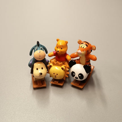 Winnie the Pooh Tigger & Eeyore on Rocking Horse – 1.5" Figures (Pre-Owned)