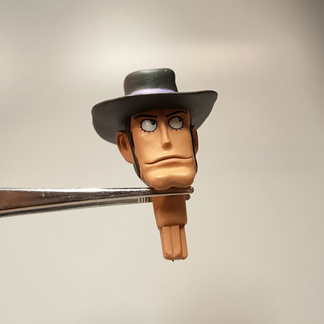 LUPIN The 3rd Inspector Zenigata Head Sculpt 2" Figure Anime Accessories Part