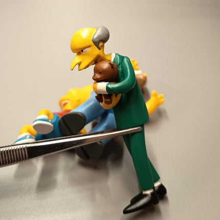 The Simpsons BART HOMER MR BURN TEDDY Greetings From Springfield 3" Mini Figure